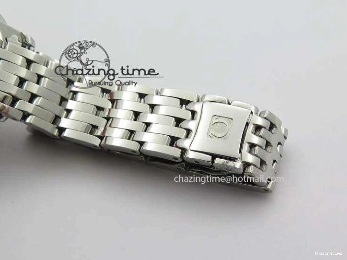 0505 Colorful De Ville 27mm Ladies MK 1:1 Best Edition White MOP Dial On SS Bracelet Ronda Quartz 8191
